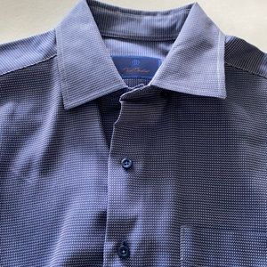 David Donahue dress shirt 100% cotton Sz L